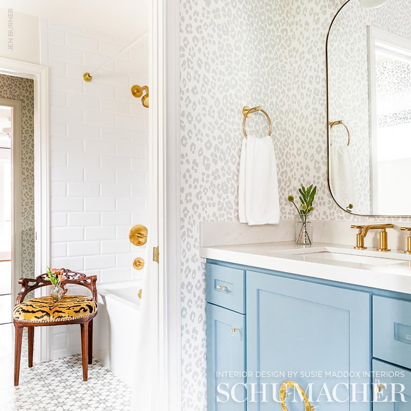 Schumacher Iconic Leopard Cloud Wallpaper