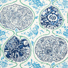 Schumacher Katsugi Cobalt & Turquoise Wallpaper