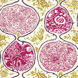 Schumacher Katsugi Fuchsia & Chartreuse Wallpaper