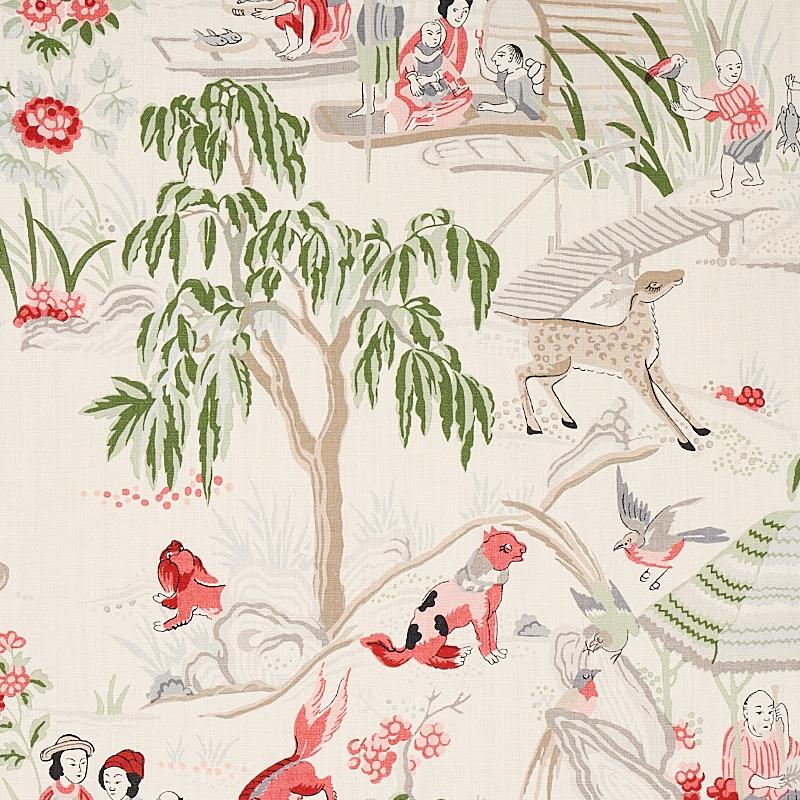 Schumacher Yangtze River Ivory Fabric
