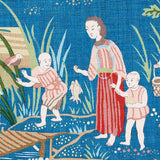 Schumacher Yangtze River Peacock Fabric