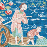 Schumacher Yangtze River Peacock Fabric