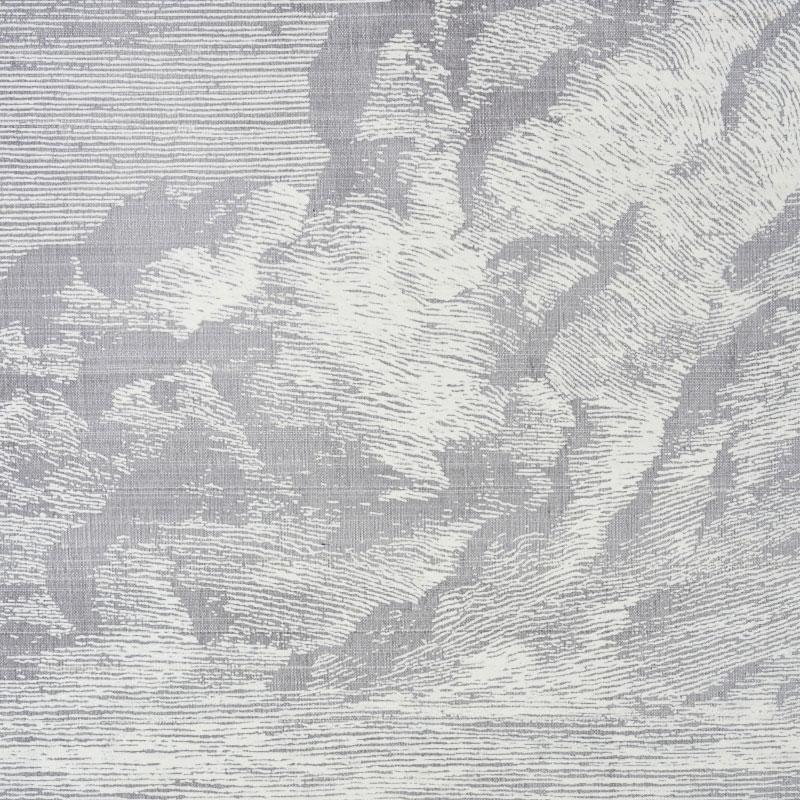 Schumacher Cloud Toile Fog Fabric