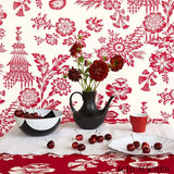 Schumacher Song Garden Porcelain Wallpaper