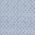 Schumacher Ming Fret Print Blue Fabric