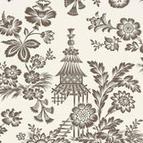 Schumacher Song Garden Cocoa Wallpaper