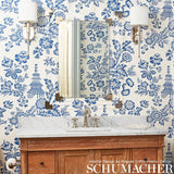 Schumacher Song Garden Cocoa Wallpaper