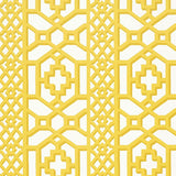 Schumacher Zanzibar Trellis Canary Wallpaper