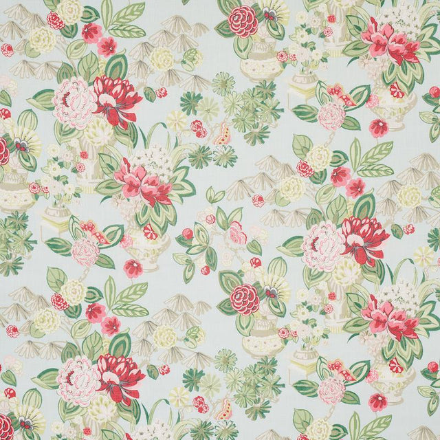 Schumacher Bouquet Chinois Sky Fabric