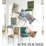 Schumacher Regalia Blue Fabric