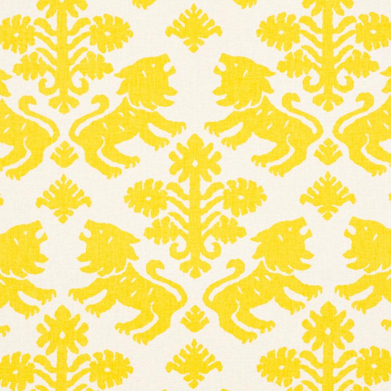 Schumacher Regalia Yellow Fabric
