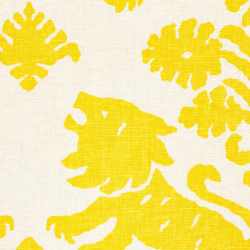 Schumacher Regalia Yellow Fabric