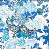 Schumacher Chiang Mai Indoor/Outdoor China Blue Fabric