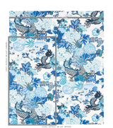 Schumacher Chiang Mai Indoor/Outdoor China Blue Fabric