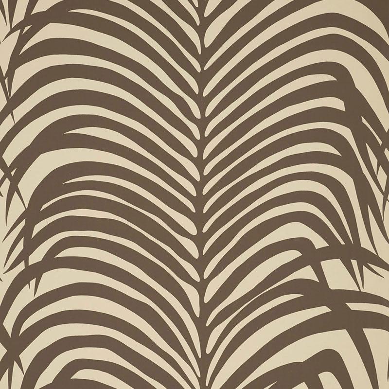 Schumacher Zebra Palm Java Wallpaper