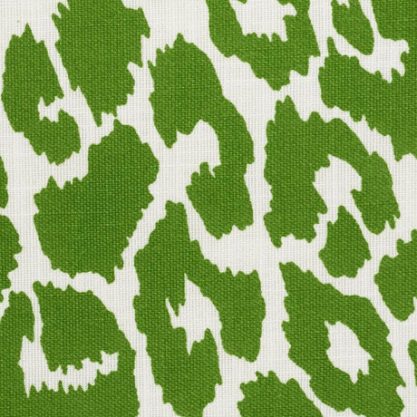 Schumacher Iconic Leopard Indoor/Outdoor Green Fabric