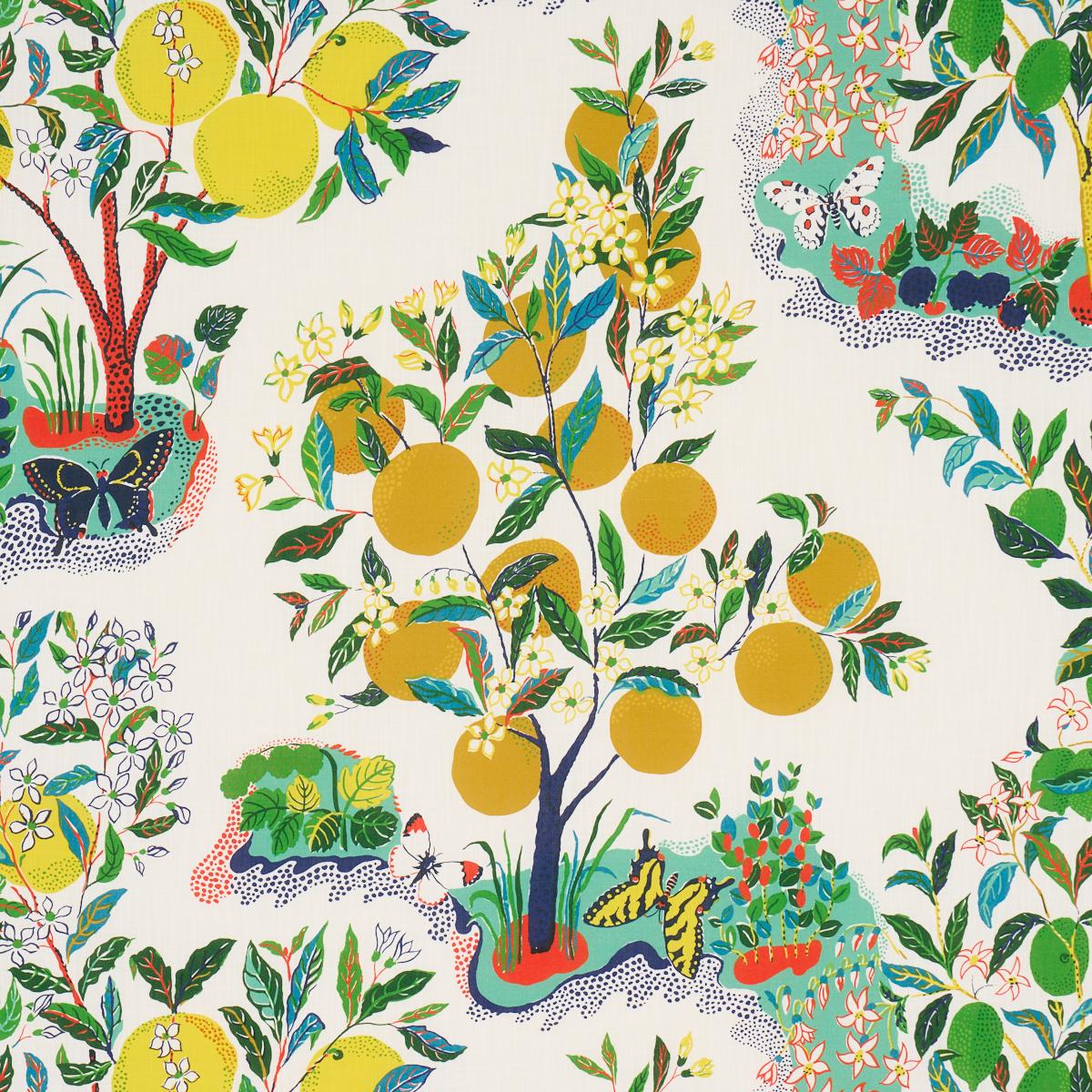 Schumacher Citrus Garden Indoor/Outdoor Primary Fabric