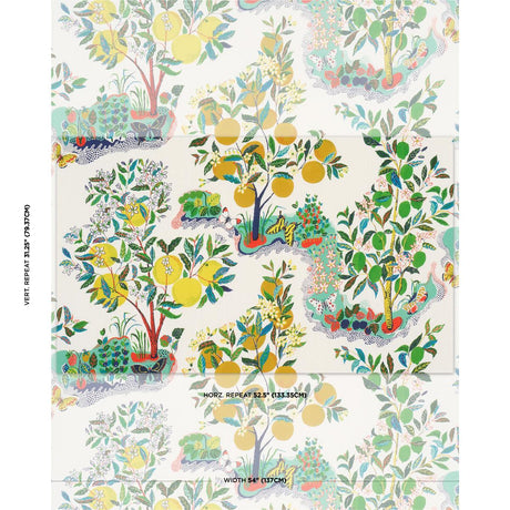 Schumacher Citrus Garden Indoor/Outdoor Primary Fabric