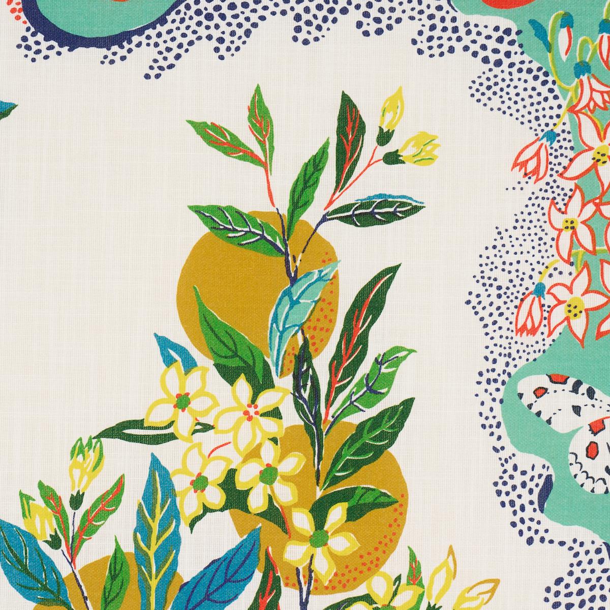 Schumacher Citrus Garden Indoor/Outdoor Primary Fabric