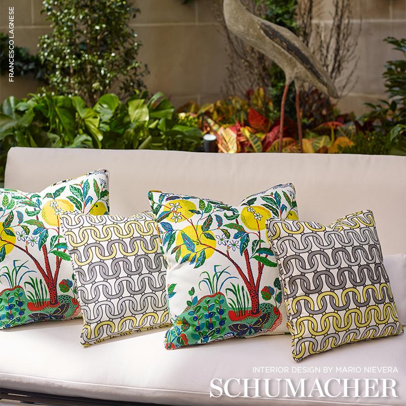 Schumacher Citrus Garden Indoor/Outdoor Primary Fabric