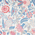 Schumacher Arborvitae Rose & Delft Fabric