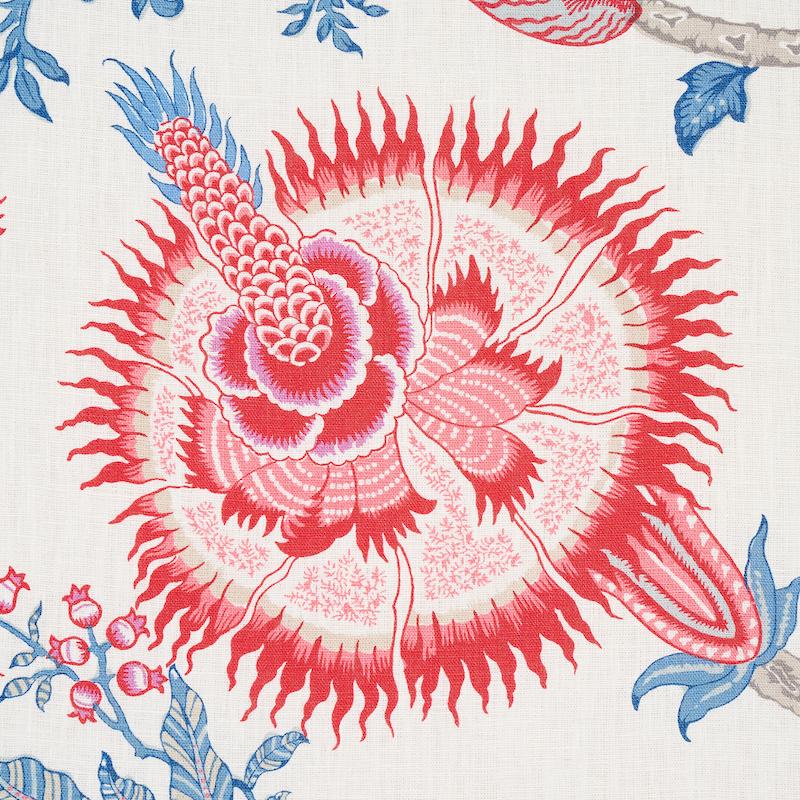 Schumacher Arborvitae Rose & Delft Fabric