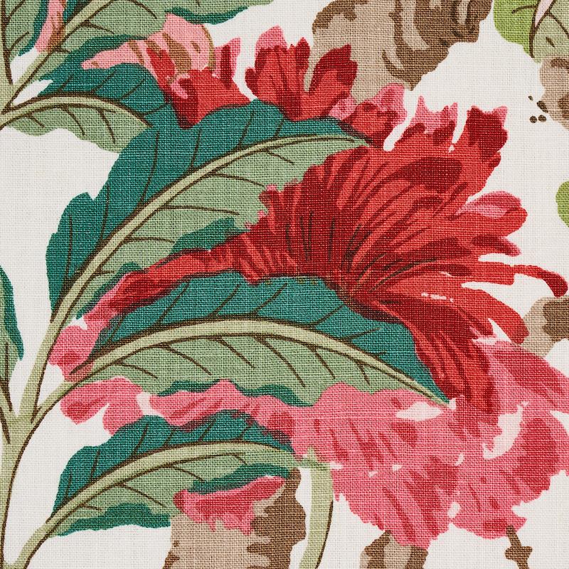 Schumacher Enchanted Garden Fuchsia Fabric