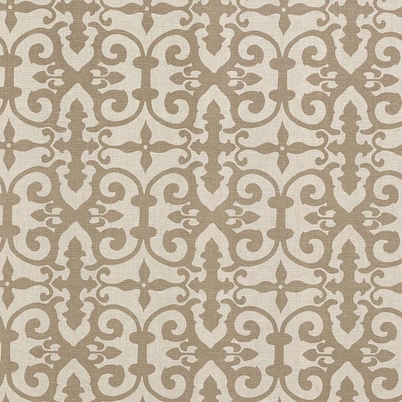 Schumacher Ferne Park Brown Fabric