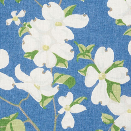 Schumacher Blooming Branch Blue Fabric