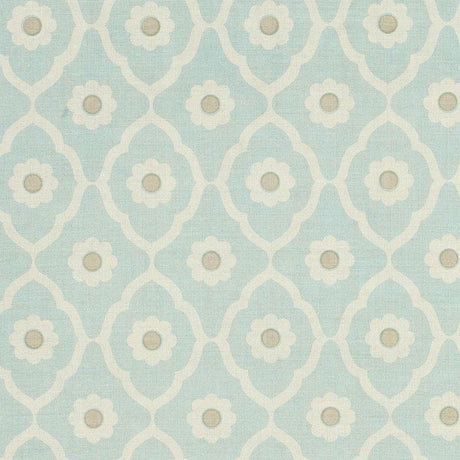 Schumacher Soundess Aqua Fabric