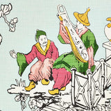 Schumacher Chinoiserie Moderne Aqua Fabric