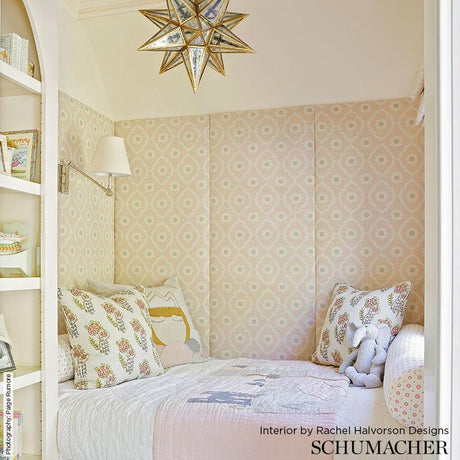 Schumacher Soundess Pink Fabric