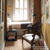 Schumacher Temple Blue Fabric