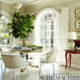 Schumacher Temple Sage Fabric