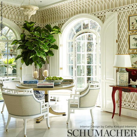 Schumacher Temple Sage Fabric