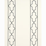 Schumacher Limitless Lattice Black & White Fabric