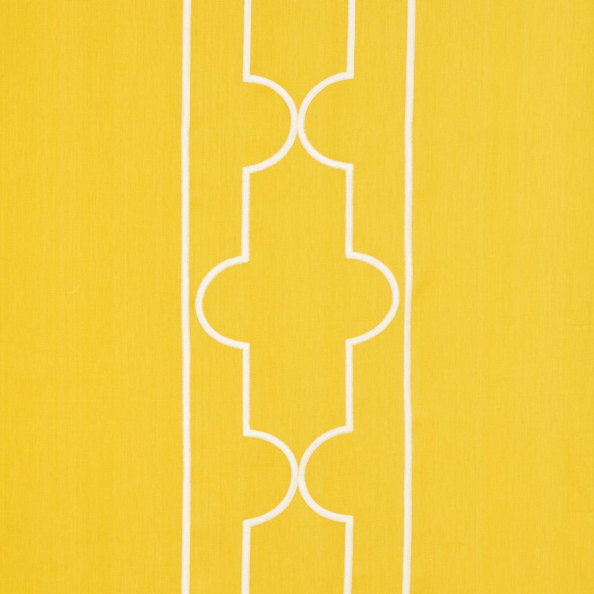 Schumacher Limitless Lattice Yellow Fabric
