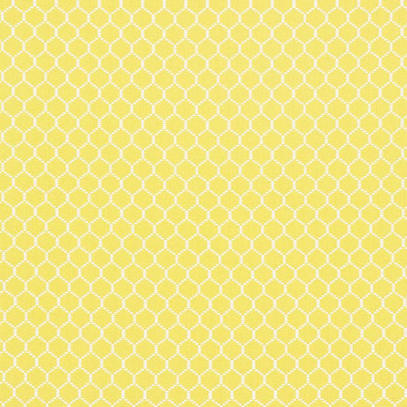 Schumacher Fishnet Yellow Fabric