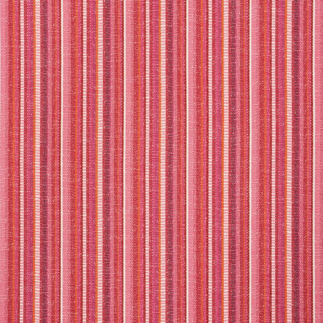 Schumacher Primavera Stripe Berry Fabric