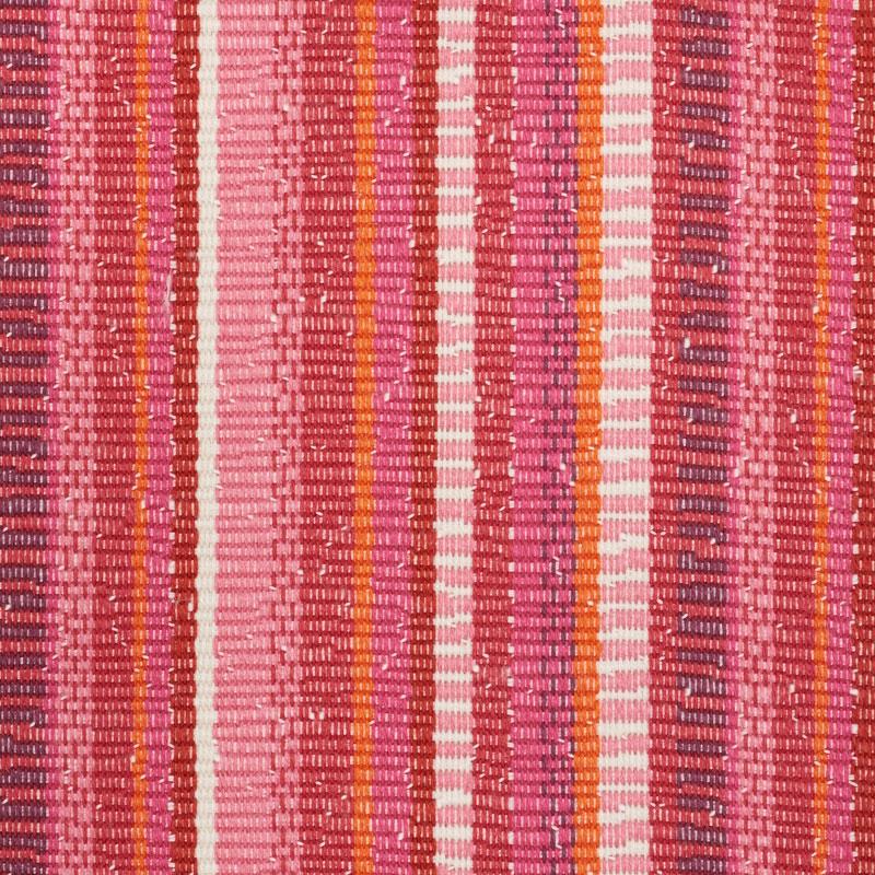 Schumacher Primavera Stripe Berry Fabric