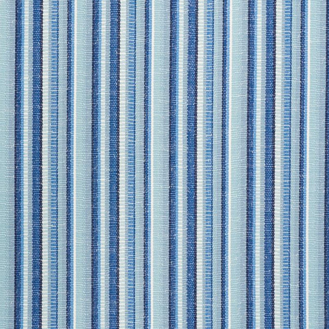 Schumacher Primavera Stripe Sea Fabric