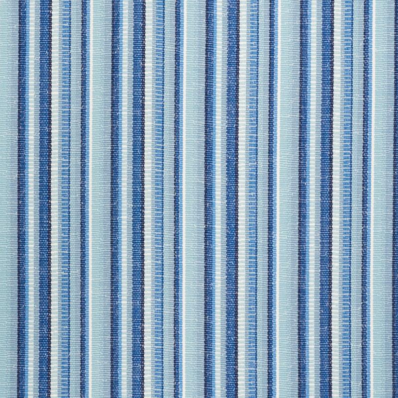 Schumacher Primavera Stripe Sea Fabric