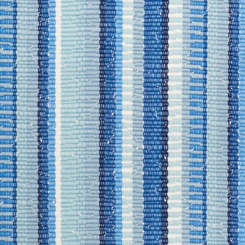 Schumacher Primavera Stripe Sea Fabric
