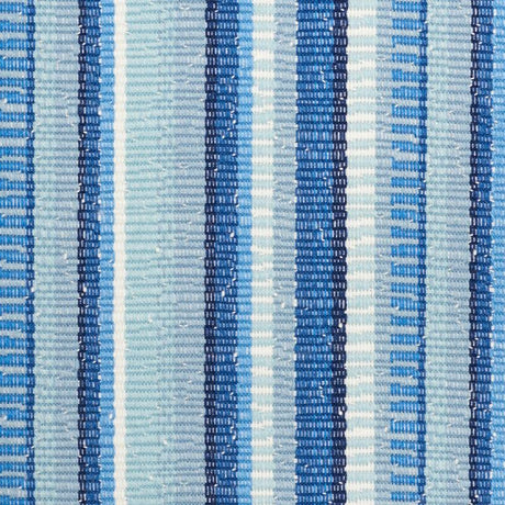 Schumacher Primavera Stripe Sea Fabric