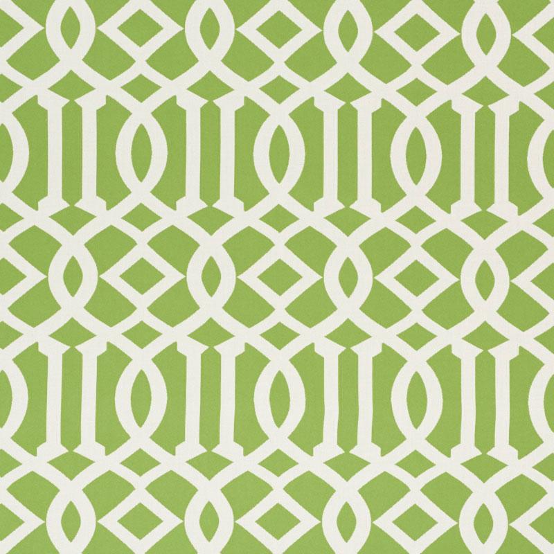Schumacher Imperial Trellis Indoor/Outdoor Leaf Fabric