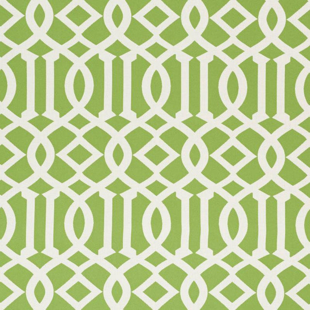 Schumacher Imperial Trellis Indoor/Outdoor Leaf Fabric