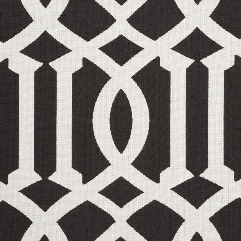 Schumacher Imperial Trellis Indoor/Outdoor Black Fabric