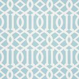 Schumacher Imperial Trellis Indoor/Outdoor Aqua Fabric