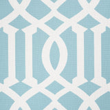 Schumacher Imperial Trellis Indoor/Outdoor Aqua Fabric