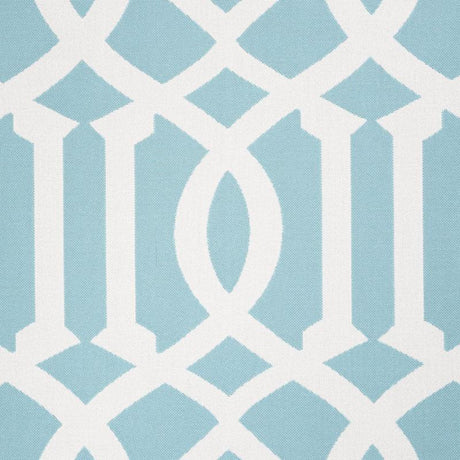Schumacher Imperial Trellis Indoor/Outdoor Aqua Fabric